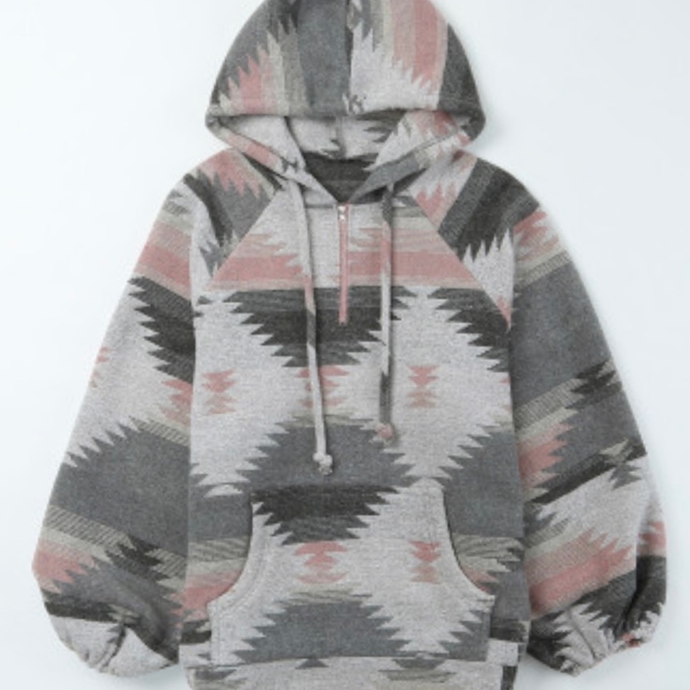 🥰🔥 Aztec Print Quarter Zip Pullover 🔥🥰 - Picture 5 of 13